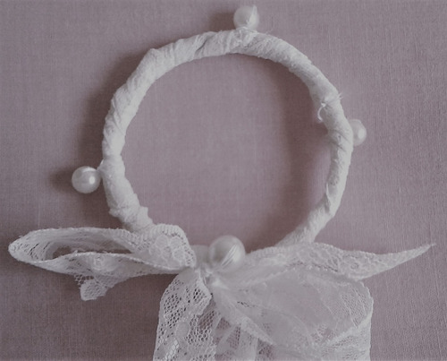 Pulseras Estilo Lolita Encaje Pasamanería Y Perla Exclusivas