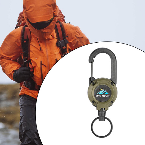 2 Llavero Retráctil Resistente Para Insignia, Para Acampar