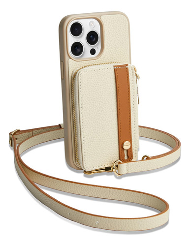 Funda Tipo Cartera Lameeku Para iPhone 15 Pro Con Tarjetero De 6.1 Pulgadas
