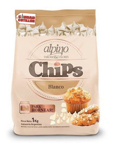 Chips Sabor Chocolate Blanco Alpino 1 Kg547292890 37028 