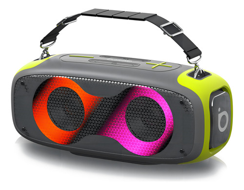 Caixa De Som Bluetooth Portatil Basike Subwoofer Ipx5 50w Cor Preto 110v/220v