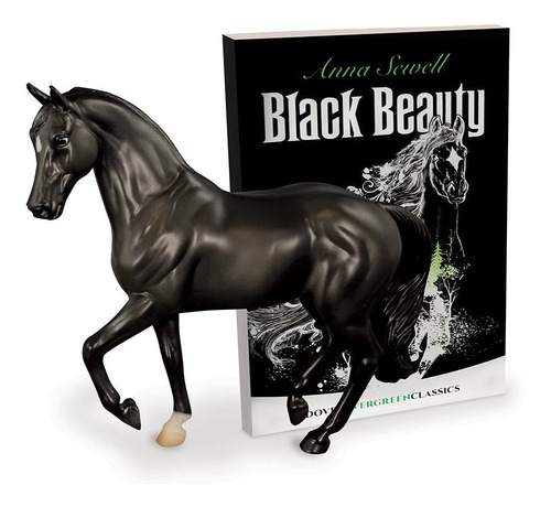 Classics Black Beauty Horse And Book Set Escala 1:12, 8...