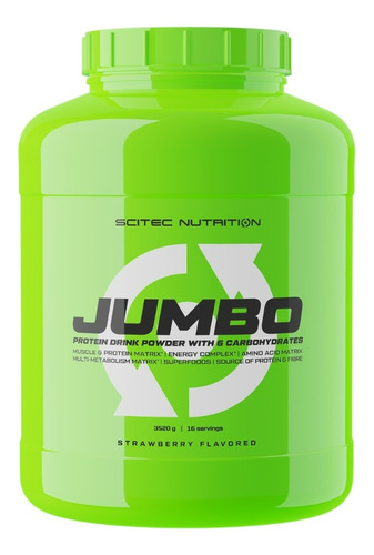 Ganador De Peso Jumbo 3520gr 16sv Frutilla Scitec Nutrition