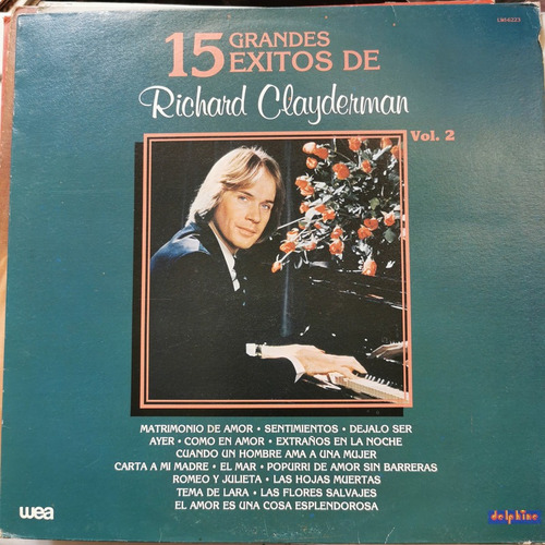 Disco Lp:richard Clayderman- 15 Grands Exitos De El