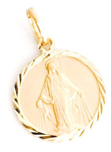 Cordão Feminino Em Ouro 18k Com Medalha Nossa Senhora Graças