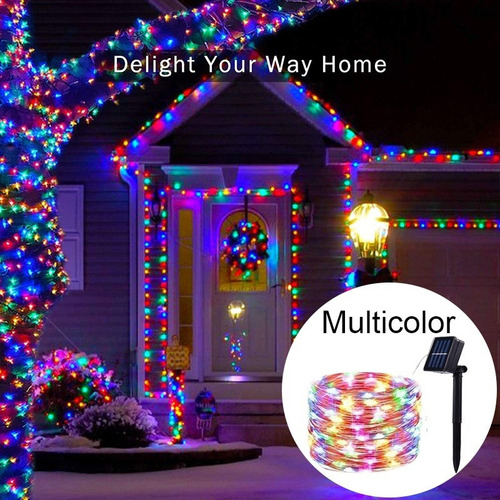 0 Paquete De 6 Luces De Navidad Led Con Energía Solar 6x20m