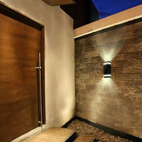 Imagen 2 de 8 de Aplique Bidireccional Exterior Aluminio Led 14w Tech 2 Full