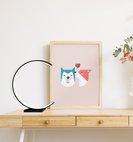 Imagen 3 de 6 de Lampara De Mesa Velador Led Diseño Moderno Puraluz Negro