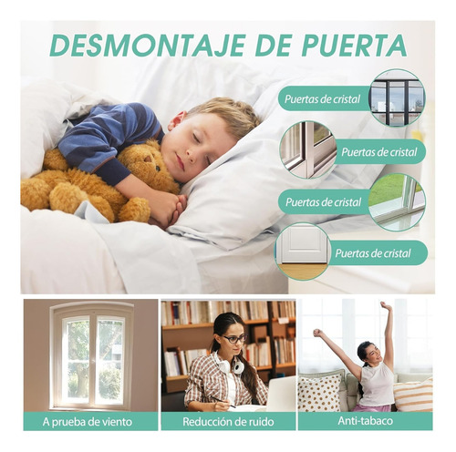 3 Tiras De Sellado Silicona Puertas Ventanas Guardapolvo Grises