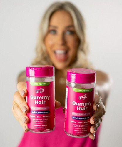 Life Gummy Hair - Tratamento 6 Meses | Cabelo, Pele E Unhas