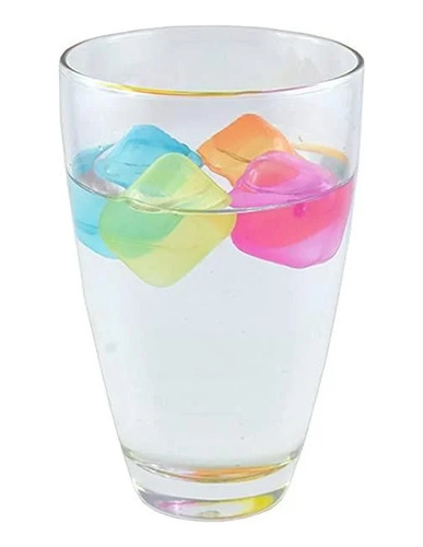 Hielos X 12 De Colores Bebidas Eventos Cubitos Reutilizables