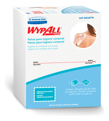 Wypall Higiene Corporal X 100 - Kg a $29246