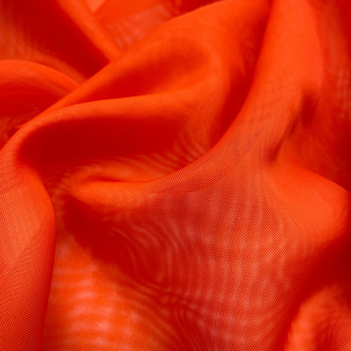 Tela Voile 1 Metro X 3,0 Ancho Ideal Cortinas Decoracion Naranja Liso