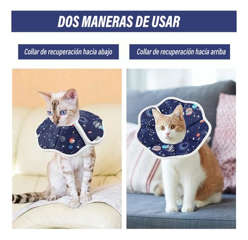 Collar Isabelino Para Mascotas De Cono Plegable Y Ajustable