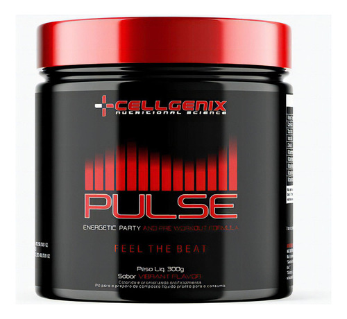 Pulse Pré-treino Vibrant Flavor 300g - Cellgenix