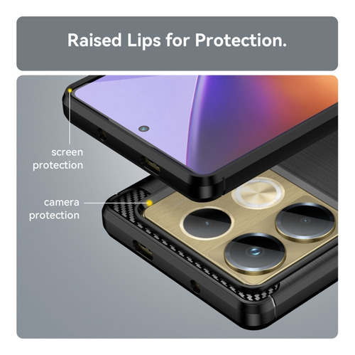 Para Funda Texture Tpu Para Infinix Note 40 Para Infinix