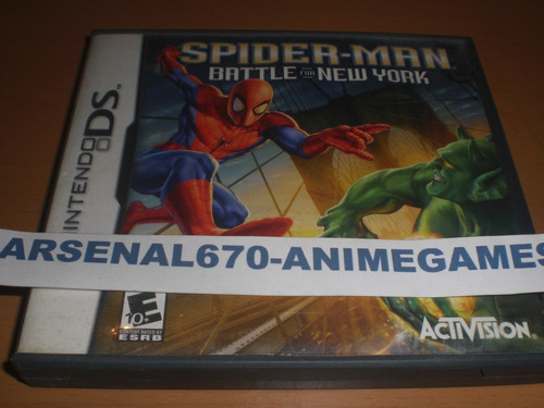 Nintendo Ds Spider Man Battle For New York Hombre Araña Nds