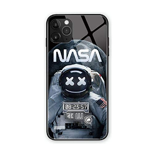 Nasa Astronaut Led Flash Luminescent Glass Case For iPhone