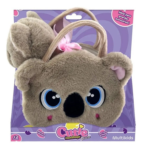 Pelucia Cutie Handbangs Koala Deluxe Com Bolsa Multikids