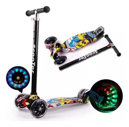 Monopatín Scooter Luces Led  Melodías Niños Hoverboard 