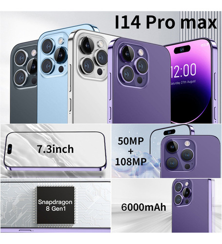 Smartphone D Android Ii14 Pro Max De 16 Gb+1 Tb De Ram A