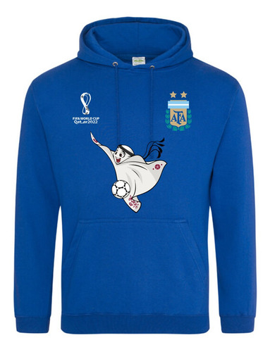 Suéteres Argentina Mundial De Fútbol Mascota Unisex Vinil 