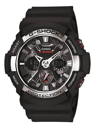 Casio Ga200-1a G-shock Ana-digi World Timer Para Hombre, Res