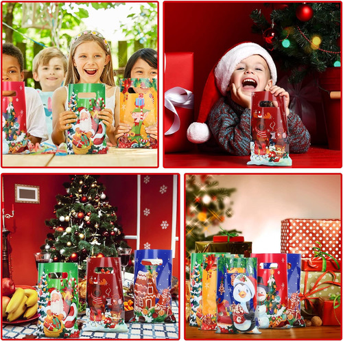 Bolsas De Navidad Para Aperitivos, Bolsas De Plástico De Nav