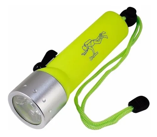 comprar Linterna Led Cree 3w Buceo Acuatica Sumergible 20mts Ja Composición De La Batería Aa Color De La Linterna Amarilla Color De La Luz Luz Fria