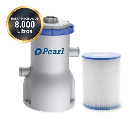 Bomba Filtro Para Pileta Lona Pearl C/ Mangueras 35 Watts