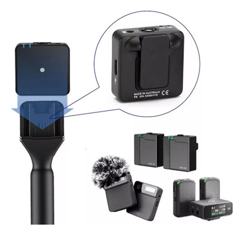 Microfone De Lapela Com Bastão De Mão Para Entrevistas