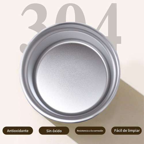 Termo De Acero Inoxidable De 20 Oz Con Pajita Frío Calor Negro