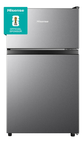 Frigobar Hisense Rt31d6agx1 3 Pies Plata capacidad de 87 Litros Refrigerador con freezer