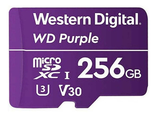 Memoria Wd 256gb Micro Sdxc Purple Videovigilancia Clas 10