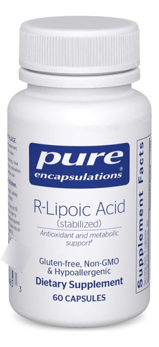 Ácido R-lipoico Pure Encapsulations 60 Cápsulas