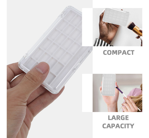 Paleta De Batons Vazia De 2 Peças: Pó De Sombra Diy De 24 Gr