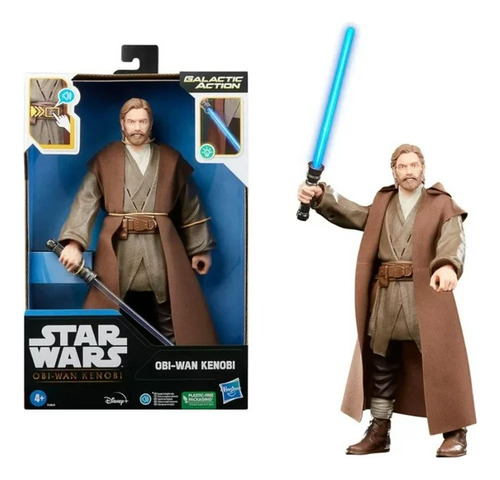 Star Wars Galactic Action Obi-wan Kenobi; Figura De 30 Cm