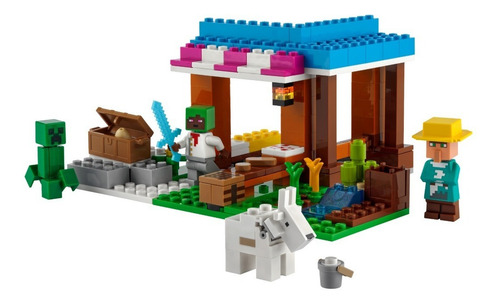 Imagen 4 de 6 de Lego Minecraft Tienda Pateleria The Bakery Aldea + Aldeano