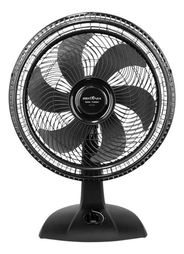 Ventilador Britânia Bvt401 Tecnologia Maxx Force 150w Estrutura Preto Pás Cinza Diâmetro 40 cm Material das pás Plástico Quantidade de pás 6 220V