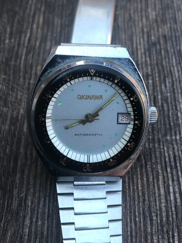 Reloj Pulsera Okinawa, Antimagnetic, Calendario, Swiss Parts