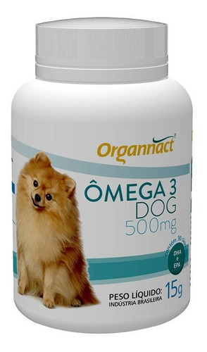 1 X Omega 3 Dog 500 Mg + 1 X Omega 3 1000 Mg Organnact