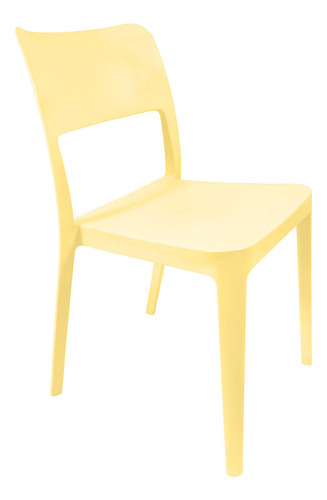 Silla Plástica Minimal Vainilla Dvp