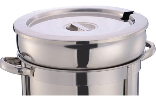 Tapa Para Bufetera Chafer Para Sopa Redondo 11 L Acero Inox Color Plateado
