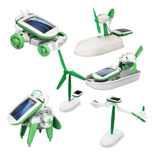 Kit De Robot Solar Diy Education Learning Power 6 En 1 Para