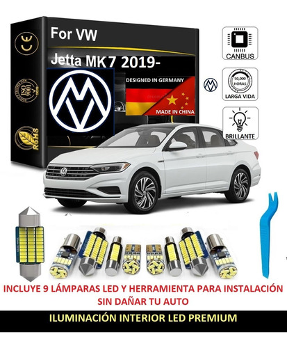 Kit Iluminación Interior Premium Led Blanco Vw Jetta Mk7 A7