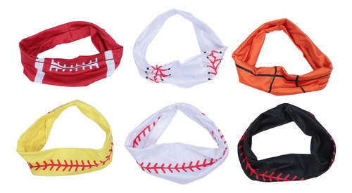 Diadema Elástica Para Correr, 6 Unidades, Softball, Antidesl