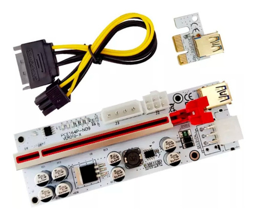 Riser Mineria V010-x Blanco Etherum Bitcoin Pci Usb3.0