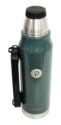 Imagen 3 de 10 de Termo Matero Pektra De Acero Inoxidable 1 L Pico Cebador