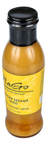 Nago Foods Aderezo De Sésamo De Jengibre Y Miso, 10 Oz.