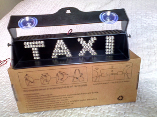 Aviso Taxi Led Robusto